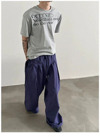 Gen Drawcords Pleated Wide Pants-korean-fashion-Pants-Gen's Closet-OH Garments
