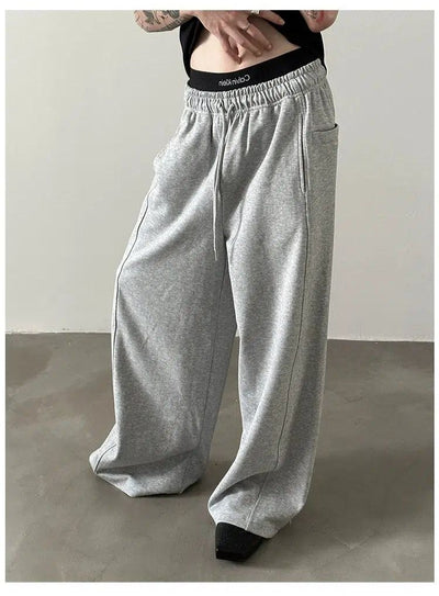 Gen Drawcords Relaxed Fit Sweatpants-korean-fashion-Pants-Gen's Closet-OH Garments