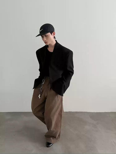 Gen Low Waist Pleated Pants-korean-fashion-Pants-Gen's Closet-OH Garments