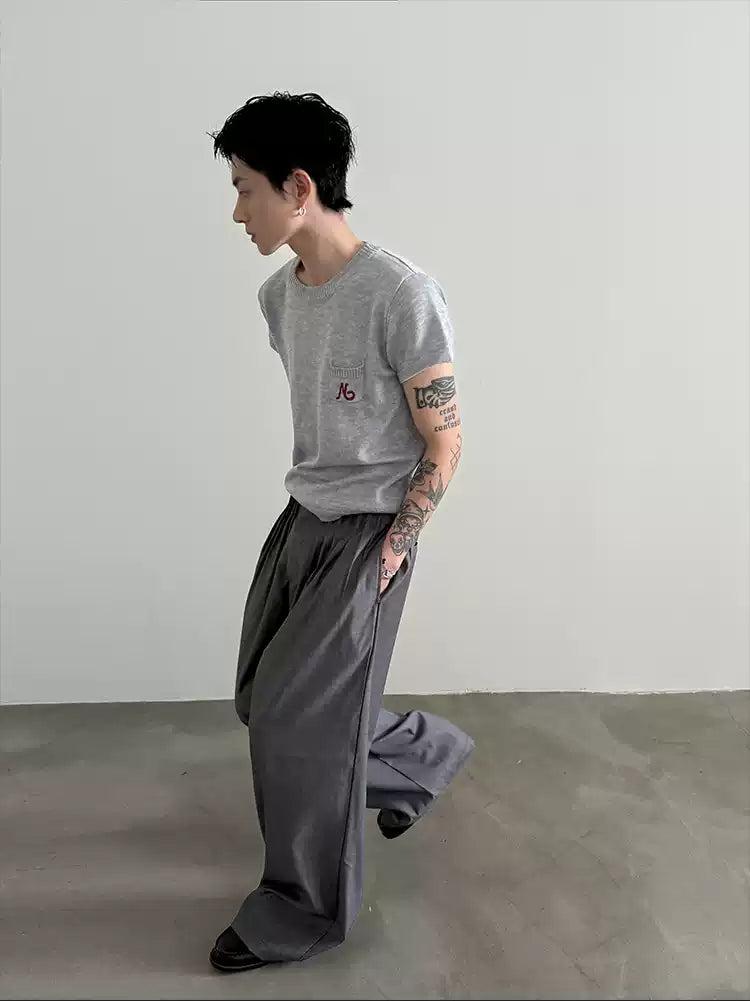 Gen Multi-Pleated Wide Trousers-korean-fashion-Trousers-Gen's Closet-OH Garments