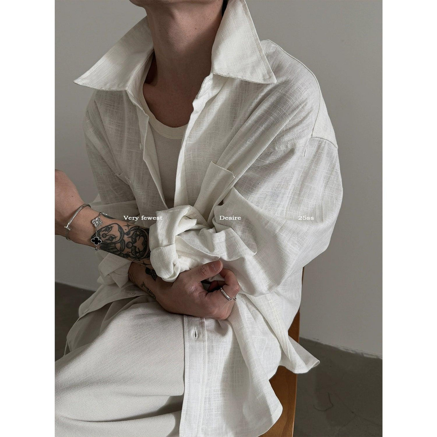 Gen Oversized Two-Pocket Shirt-korean-fashion-Shirt-Gen's Closet-OH Garments