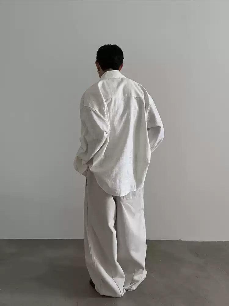 Gen Oversized Two-Pocket Shirt-korean-fashion-Shirt-Gen's Closet-OH Garments