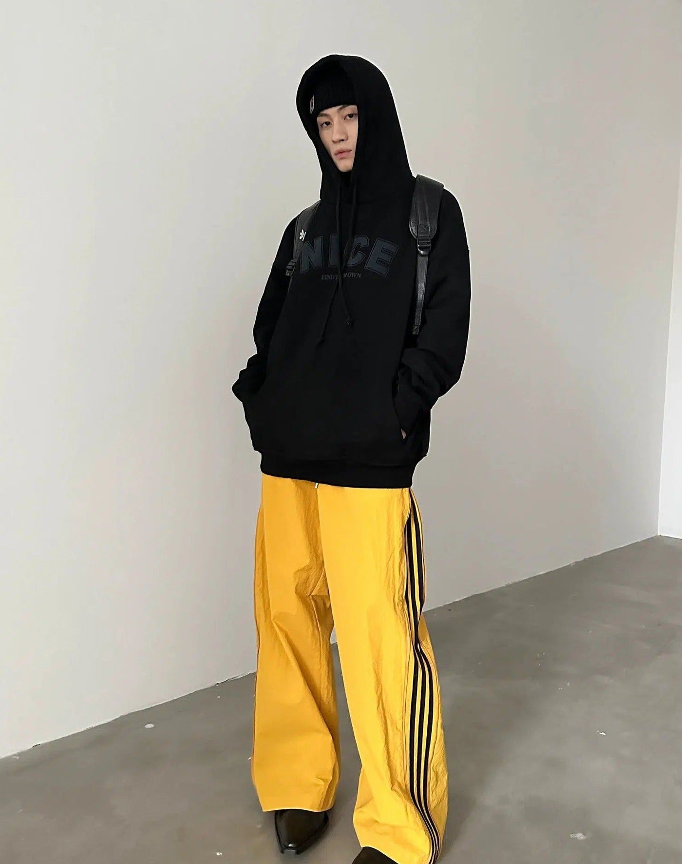 Gen Side Zip Striped Track Pants-korean-fashion-Pants-Gen's Closet-OH Garments