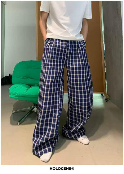 Holo Checkered Comfty Pants-korean-fashion-Pants-Holo's Closet-OH Garments