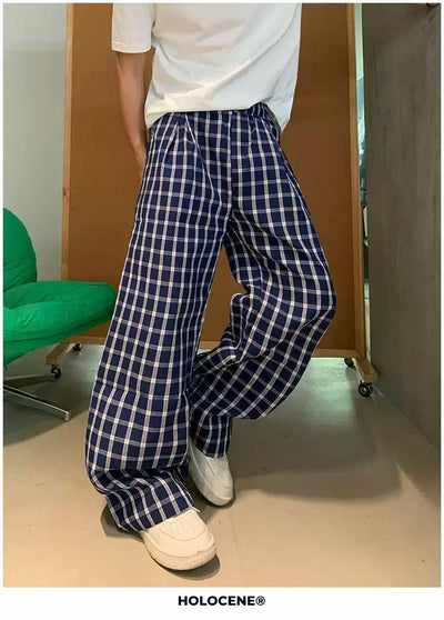 Holo Checkered Comfty Pants-korean-fashion-Pants-Holo's Closet-OH Garments