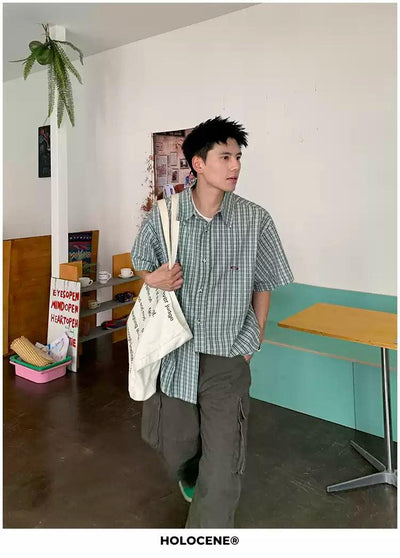 Holo Classic Plaid Shirt-korean-fashion-Shirt-Holo's Closet-OH Garments