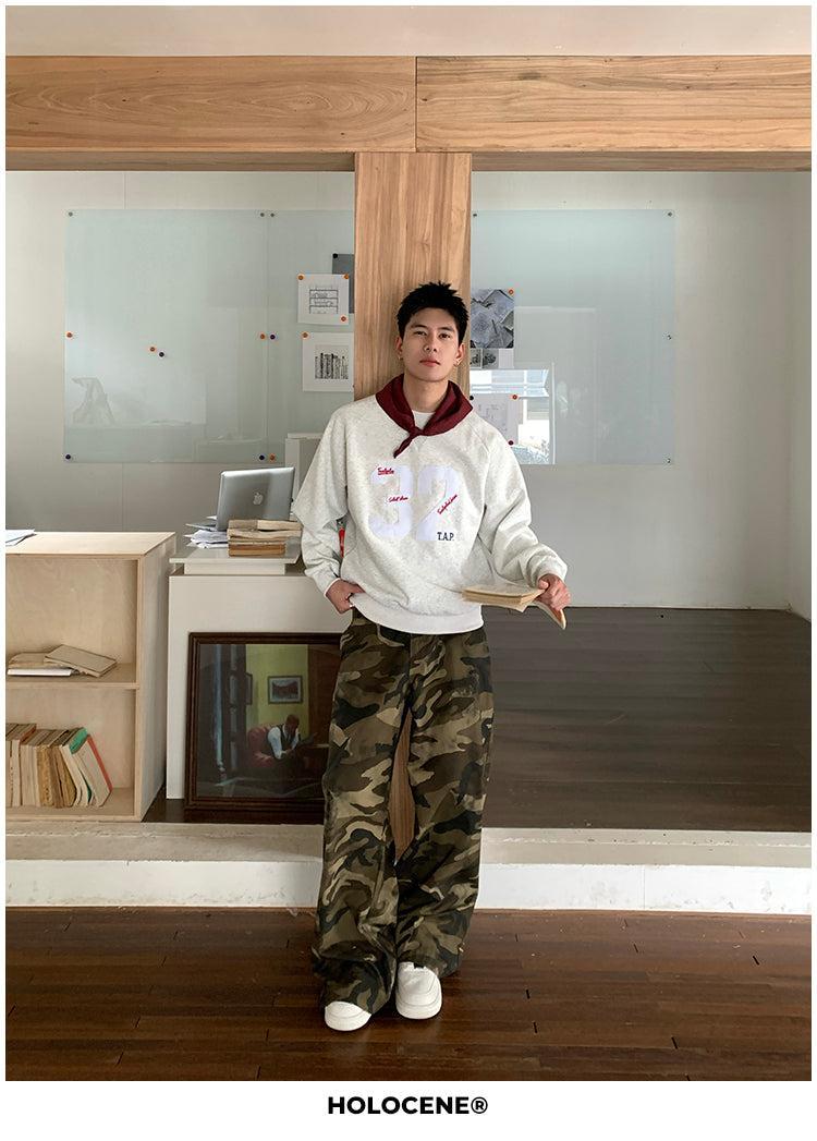 Holo Sports Embroidery Crewneck-korean-fashion-Crewneck-Holo's Closet-OH Garments