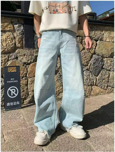 Holo Washed Raw Edge Jeans-korean-fashion-Jeans-Holo's Closet-OH Garments