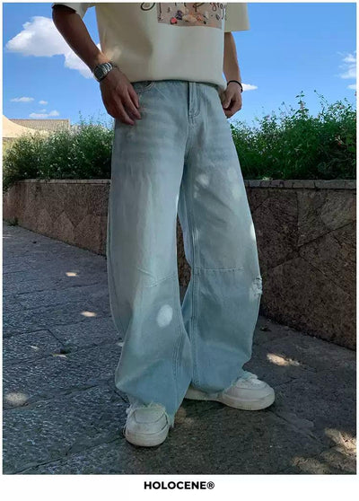 Holo Washed Raw Edge Jeans-korean-fashion-Jeans-Holo's Closet-OH Garments