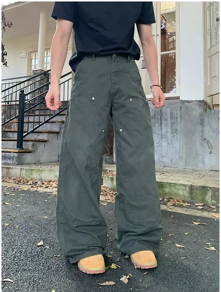 Holo Workwear Cargo Jeans-korean-fashion-Jeans-Holo's Closet-OH Garments