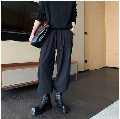 Hua Adjustable String Casual Sweatpants-korean-fashion-Pants-Hua's Closet-OH Garments