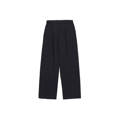 Hua Chic Pleated Bootcut Trousers-korean-fashion-Pants-Hua's Closet-OH Garments