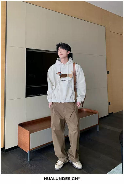 Hua Dachshund Dog Graphic Hoodie-korean-fashion-Hoodie-Hua's Closet-OH Garments