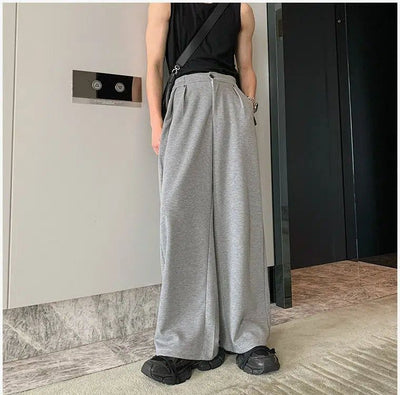 Hua Elasticated Pleats Sweatpants-korean-fashion-Pants-Hua's Closet-OH Garments