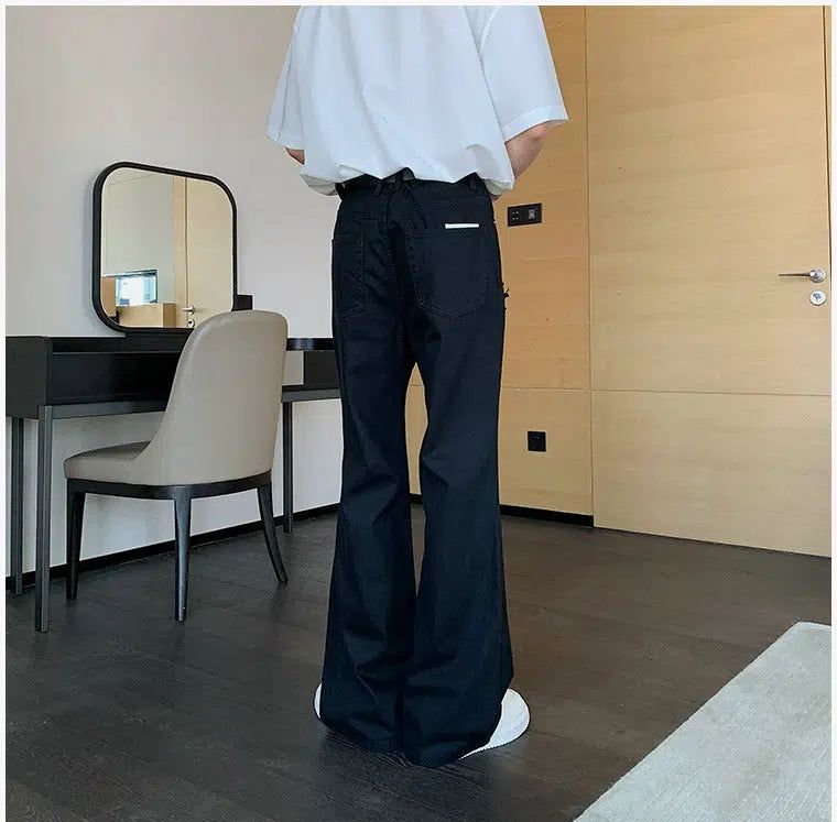 Hua Faded Ripped Bootcut Jeans-korean-fashion-Jeans-Hua's Closet-OH Garments