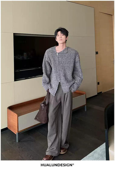 Hua Front Pleats Wide Leg Trousers-korean-fashion-Trousers-Hua's Closet-OH Garments