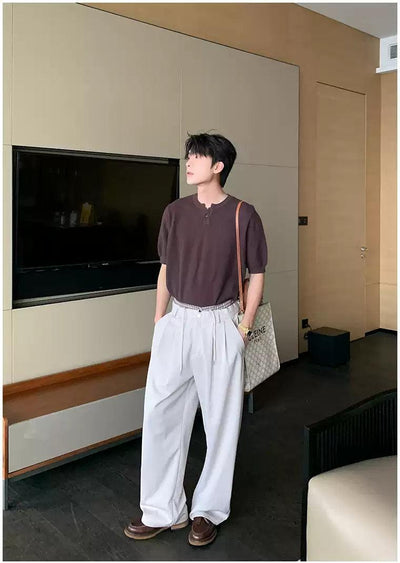 Hua Plaid Layered Waist Pants-korean-fashion-Pants-Hua's Closet-OH Garments