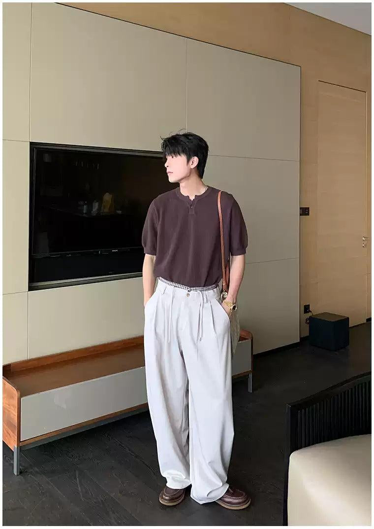 Hua Plaid Layered Waist Pants-korean-fashion-Pants-Hua's Closet-OH Garments