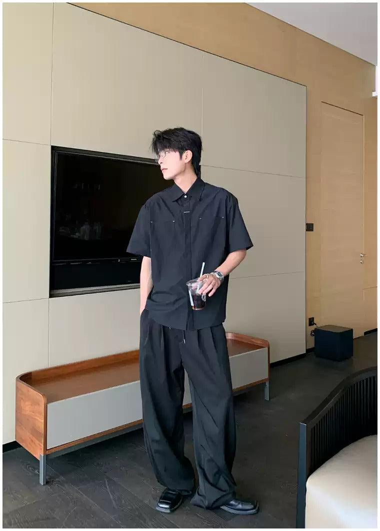 Hua Plaid Layered Waist Pants-korean-fashion-Pants-Hua's Closet-OH Garments