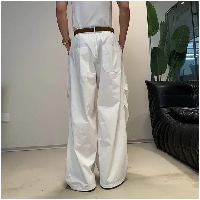 Hua Plain Side Pleated Track Pants-korean-fashion-Pants-Hua's Closet-OH Garments