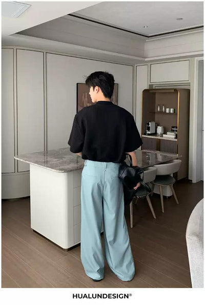 Hua Pleated Wide Trousers-korean-fashion-Trousers-Hua's Closet-OH Garments