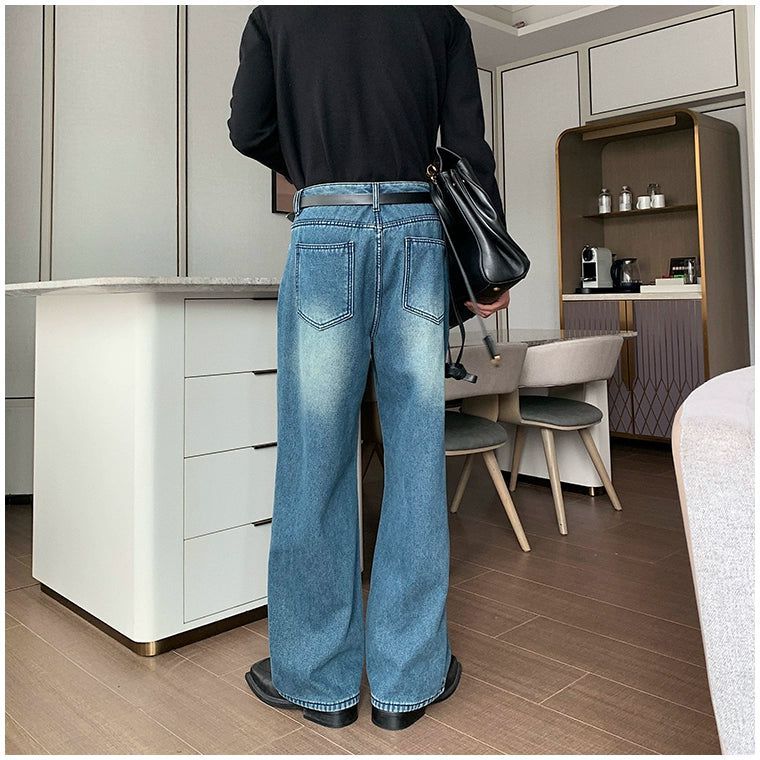 Hua Retro Neat Fade Jeans-korean-fashion-Jeans-Hua's Closet-OH Garments