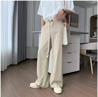 Hua Rope String Waist Pants-korean-fashion-Pants-Hua's Closet-OH Garments