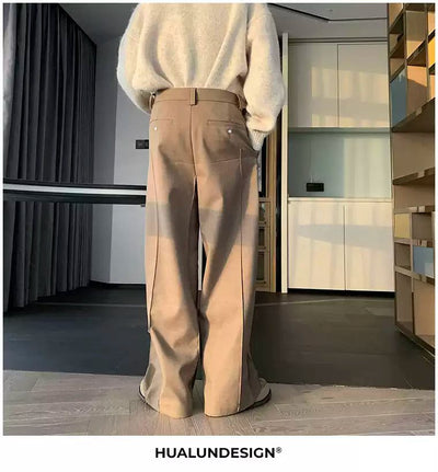 Hua Straight Seam Detail Trousers-korean-fashion-Trousers-Hua's Closet-OH Garments