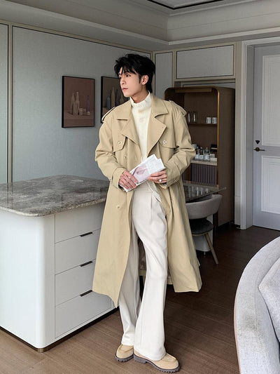 Hua Structured Belted Trench Coat-korean-fashion-Long Coat-Hua's Closet-OH Garments