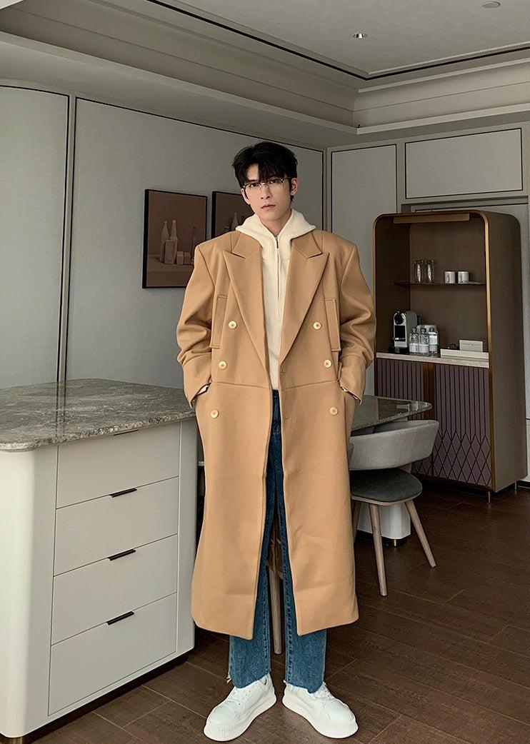 Hua Timeless Double Breasted Overcoat-korean-fashion-Long Coat-Hua's Closet-OH Garments