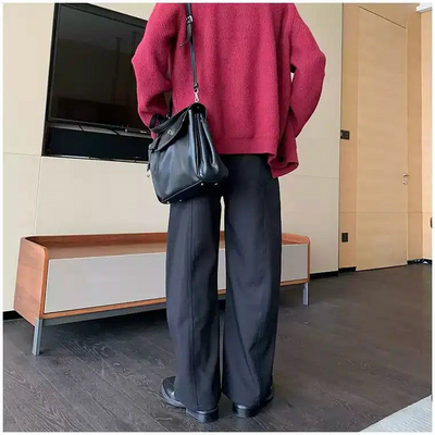 Hua Wide Loose Cut Pants-korean-fashion-Pants-Hua's Closet-OH Garments