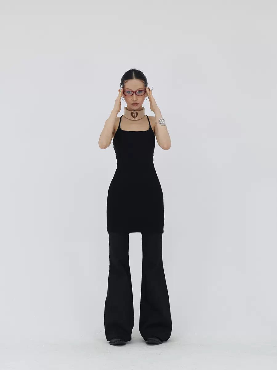 Kei Curved V-Waist Flared Pants-korean-fashion-Pants-Kei's Closet-OH Garments