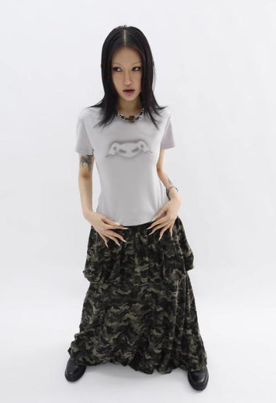Kei Dark Gaze Graphic T-Shirt-korean-fashion-T-Shirt-Kei's Closet-OH Garments