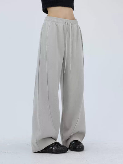 Kei Drawstring Gartered Casual Sweatpants-korean-fashion-Pants-Kei's Closet-OH Garments