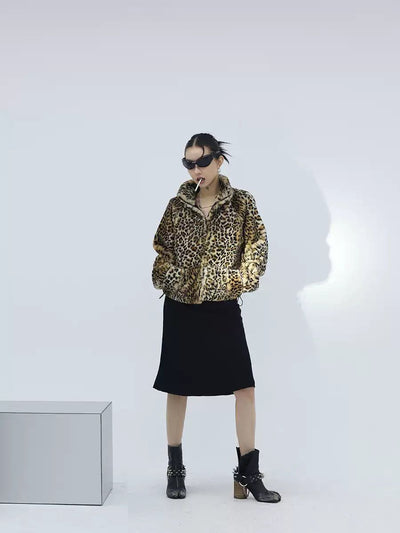 Kei Plushy Leopard Print Jacket-korean-fashion-Jacket-Kei's Closet-OH Garments