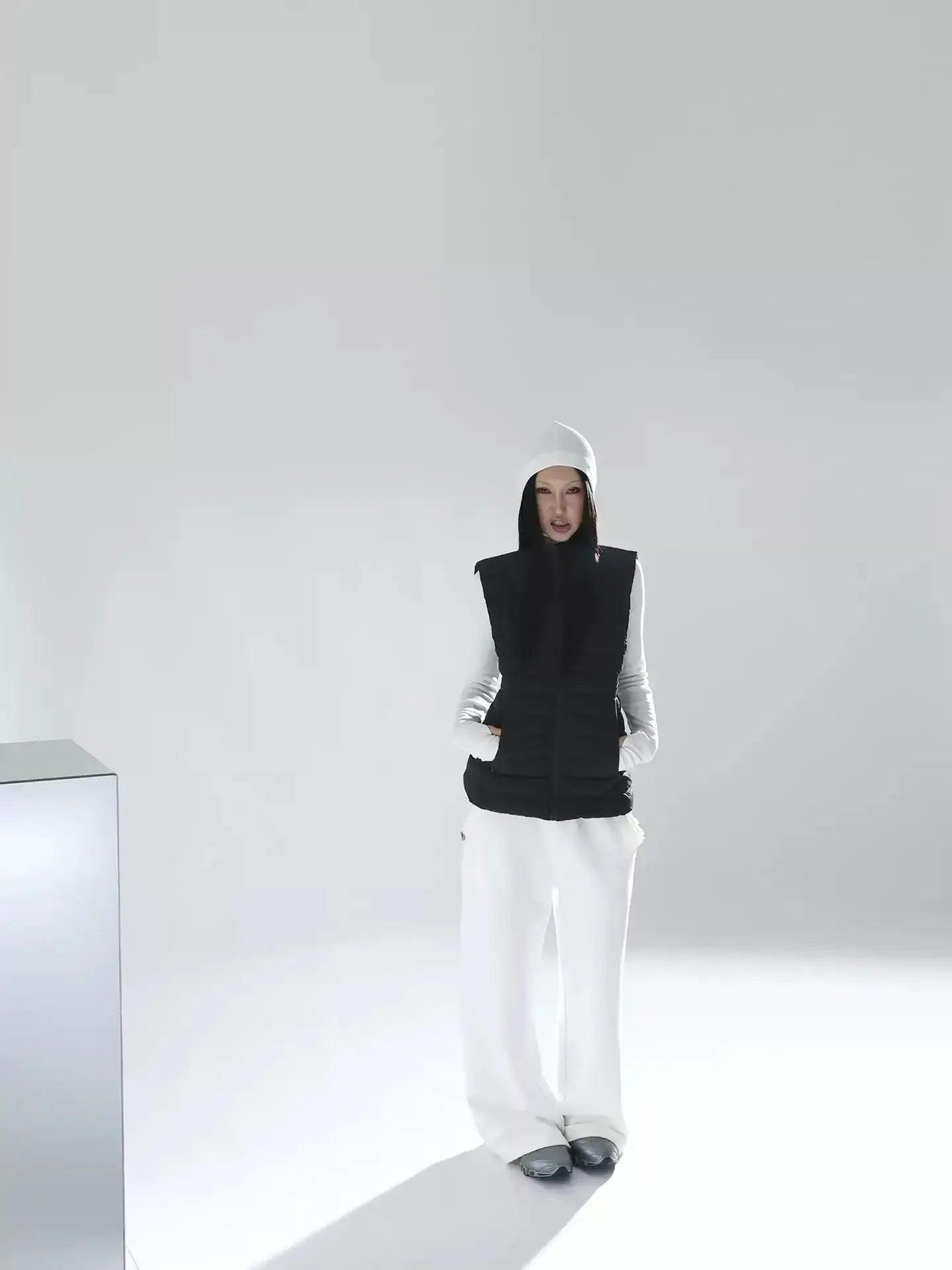 Kei Quilted Down Full-Zip Jacket & Vest Set-korean-fashion-Clothing Set-Kei's Closet-OH Garments