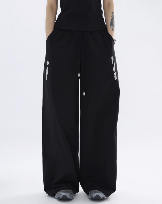 Kei Ruffled String Mini Skirt & Contrast Patch Pants Set-korean-fashion-Clothing Set-Kei's Closet-OH Garments