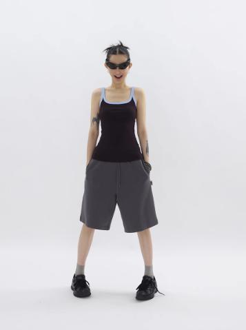 Kei Sleek Drawstring Shorts-korean-fashion-Shorts-Kei's Closet-OH Garments