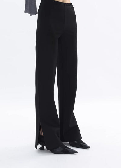 Kei Slit Straight Long Pants-korean-fashion-Pants-Kei's Closet-OH Garments