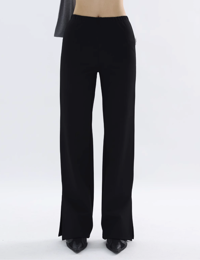 Kei Slit Straight Long Pants-korean-fashion-Pants-Kei's Closet-OH Garments