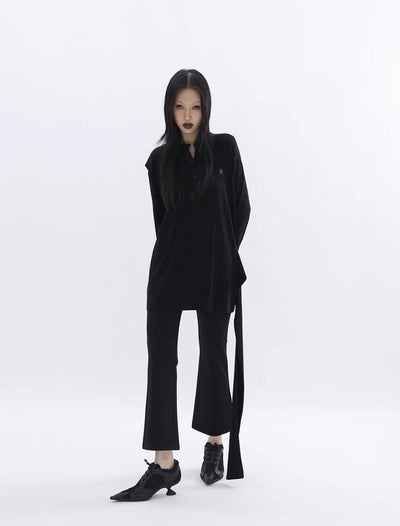Kei Slit Straight Long Pants-korean-fashion-Pants-Kei's Closet-OH Garments