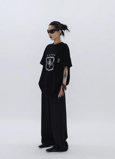Kei Star Embroidered Straight Pants-korean-fashion-Pants-Kei's Closet-OH Garments