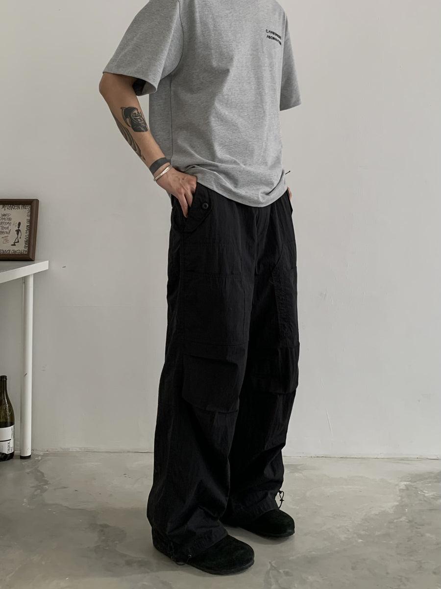 Knot Loose Parachute Cargo Pants-korean-fashion-Pants-Knot's Closet-OH Garments