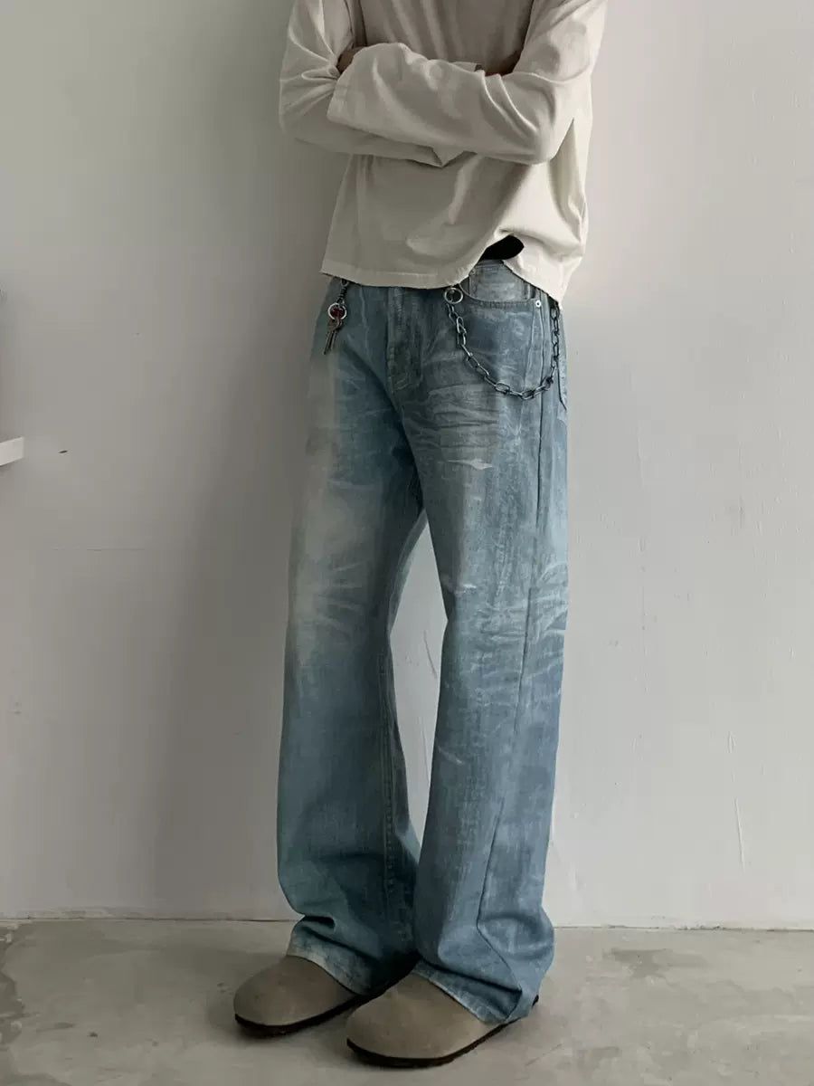 Knot Rippled Fade Jeans-korean-fashion-Jeans-Knot's Closet-OH Garments