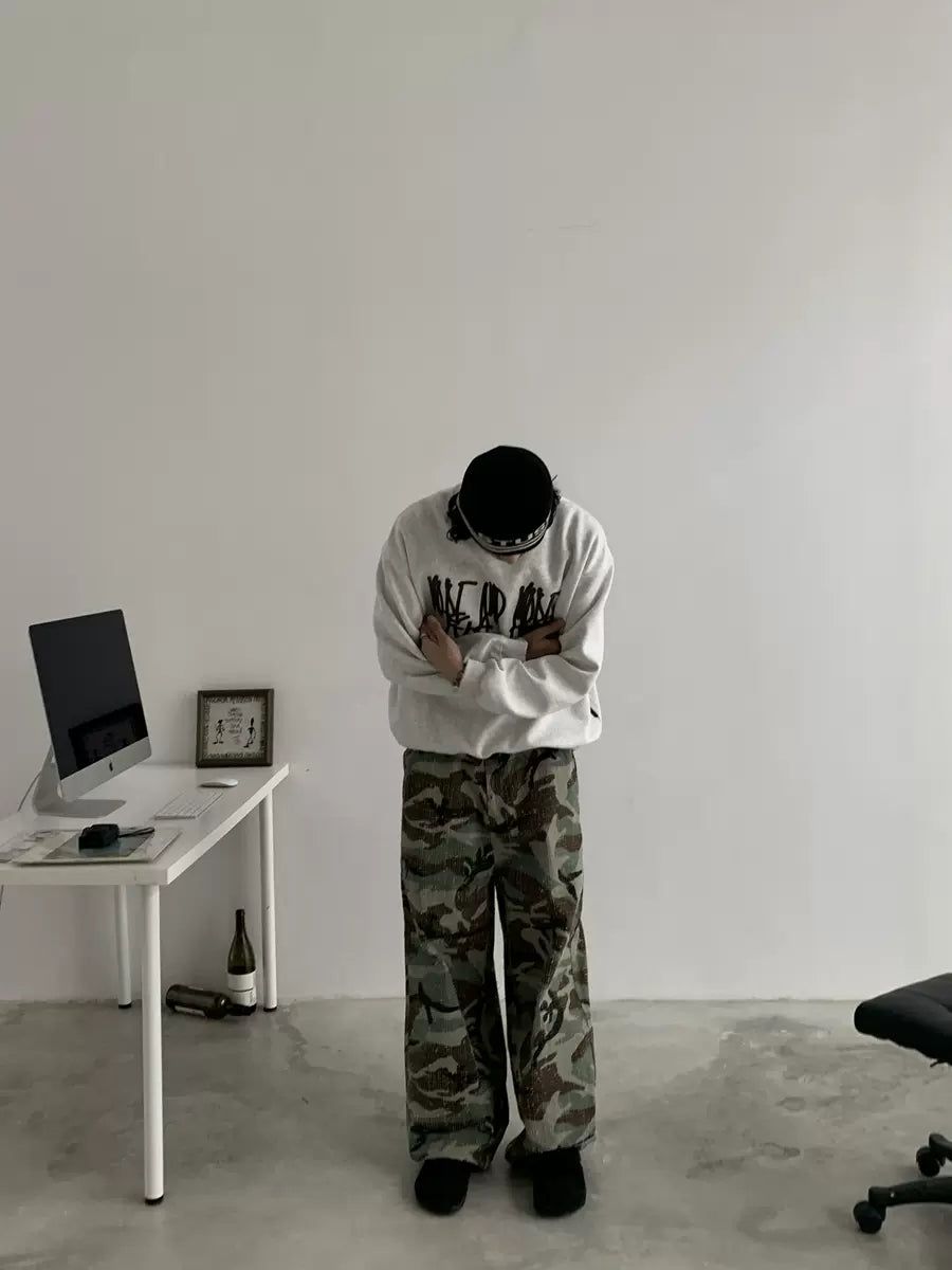 Knot Textured Camo Pants-korean-fashion-Pants-Knot's Closet-OH Garments