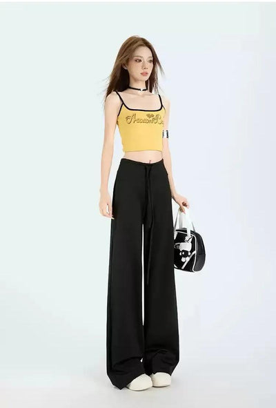 Lazy Drawstring Slouchy Pants-korean-fashion-Pants-Lazy's Closet-OH Garments