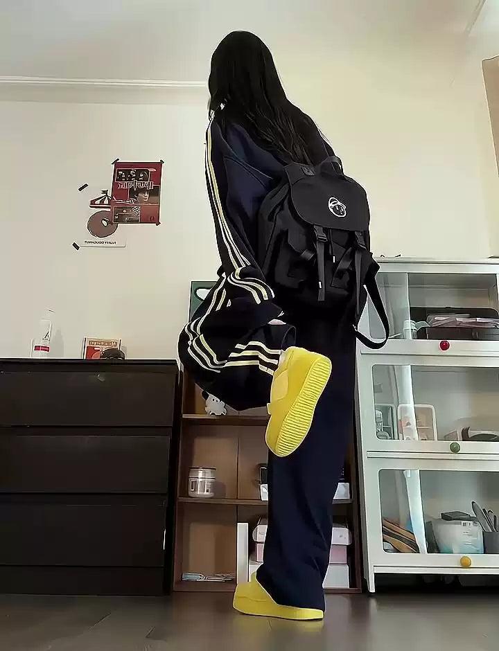 Mina Athleisure Style Side Lines Jacket-korean-fashion-Jacket-Mina's Closet-OH Garments