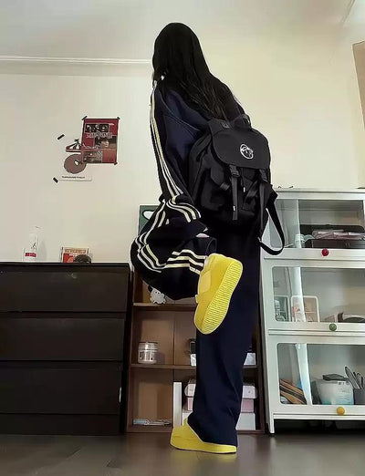 Mina Athleisure Style Side Lines Jacket-korean-fashion-Jacket-Mina's Closet-OH Garments