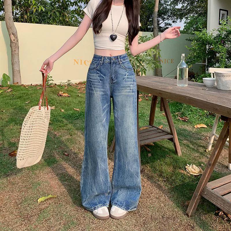 Mina Buttoned Faded Whiskers Jeans-korean-fashion-Jeans-Mina's Closet-OH Garments
