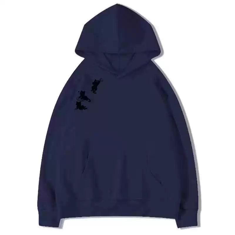 Mina Cat in Motion Hoodie-korean-fashion-Hoodie-Mina's Closet-OH Garments